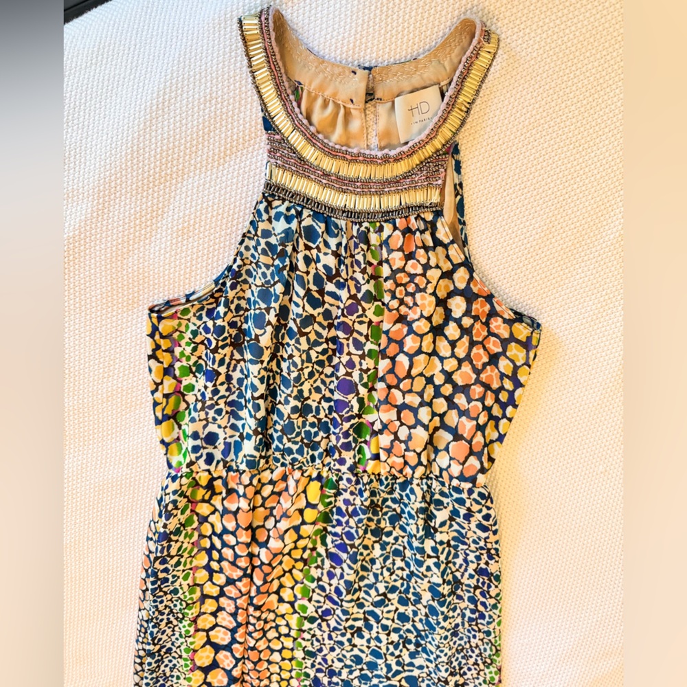 HD IN PARIS Anthropologie Mayacamas Multicolor Beaded Maxi Dress - Picture 5 of 16